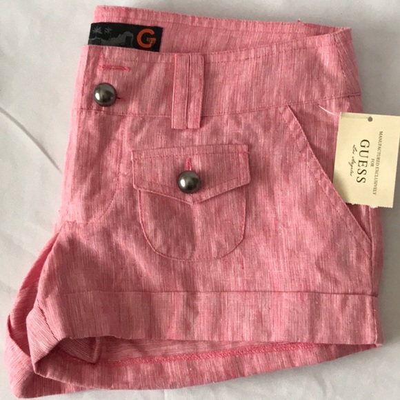 New G BY GUESS Pink Shorts SZ 24 - Picture 2 of 4